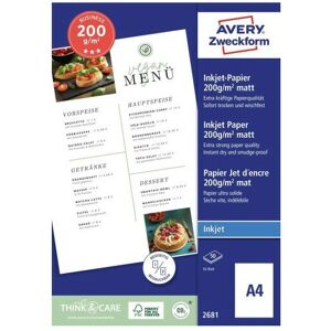 Avery 2681 Photo Paper A4 White Matte - Photo Paper Avery 2681 Photo Paper A4 White Matte - Photo Paper