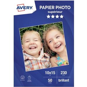 Papier photo Avery 2497-50 - Brillant A6 Pack de 50 - Publicité Papier photo Avery 2497-50 - Brillant A6 Pack de 50 - Publicité
