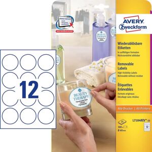 Avery L7104rev-25 White Round Labels - Product Type Avery L7104rev-25 White Round Labels - Product Type