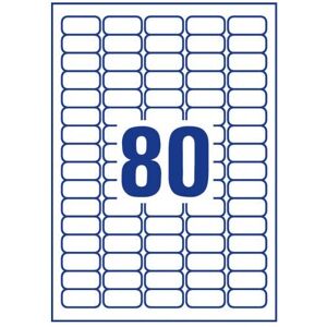Avery L7872-20 White Self-Adhesive Rectangle Labels - 1600 pcs Avery L7872-20 White Self-Adhesive Rectangle Labels - 1600 pcs