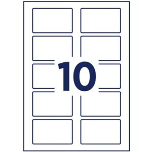 Avery Model L4785-20 White Self-Adhesive Labels - Rectangle 200 pcs Avery Model L4785-20 White Self-Adhesive Labels - Rectangle 200 pcs