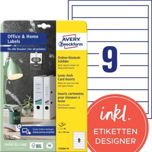 Avery C32266-10 White Label - 30x190mm - Professional Avery C32266-10 White Label - 30x190mm - Professional