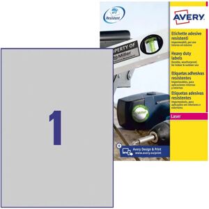 Avery White Polyester Labels 210x297mm Pack of 20 Avery White Polyester Labels 210x297mm Pack of 20