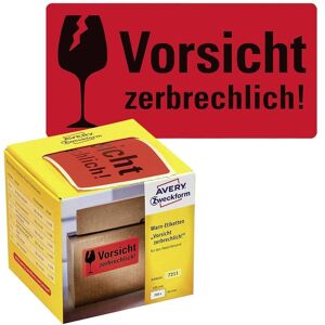 Avery Model 7211 Warning Labels - Fragile, Neon Red, 100x50mm Avery Model 7211 Warning Labels - Fragile, Neon Red, 100x50mm