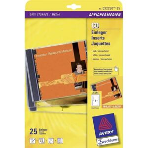 Avery C32250-25 White CD Labels - Printer Cases & Labels Avery C32250-25 White CD Labels - Printer Cases & Labels