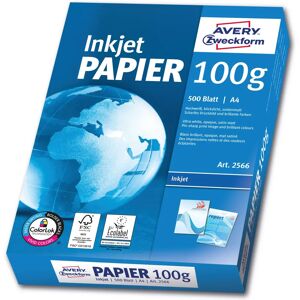 Avery Zweckform White Inkjet Paper - A4 - 500 Sheets - Printer Paper Avery Zweckform White Inkjet Paper - A4 - 500 Sheets - Printer Paper