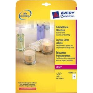 Avery L7783-25 Weatherproof Clear Labels - Labels Avery L7783-25 Weatherproof Clear Labels - Labels