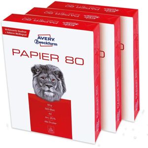 Avery Zweckform 2579-100 Weiß A4 Druckerpapier - Recondicioniert Avery Zweckform 2579-100 Weiß A4 Druckerpapier - Recondicioniert
