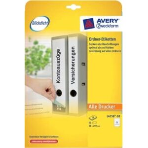 Avery L4758-10 Permanent Labels - Paper White Avery L4758-10 Permanent Labels - Paper White