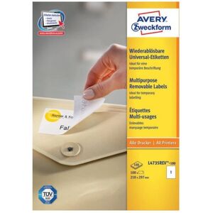 Avery L4735REV-100 Fehér Öntapadós Címkék - Címkék Avery L4735REV-100 Fehér Öntapadós Címkék - Címkék