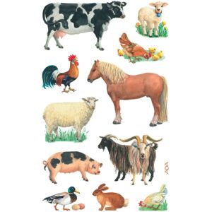 Autocollants Animaux de Ferme - Z-Design, 3 Feuilles, 76x120mm - Publicité Autocollants Animaux de Ferme - Z-Design, 3 Feuilles, 76x120mm - Publicité