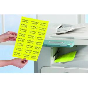 Avery L6004-25 Yellow Labels - Self-Adhesive, Rounded Rectangle, 675 pcs Avery L6004-25 Yellow Labels - Self-Adhesive, Rounded Rectangle, 675 pcs