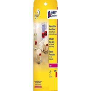 Avery L6005-25 Neon Red Self-Adhesive Labels - Product Type Avery L6005-25 Neon Red Self-Adhesive Labels - Product Type