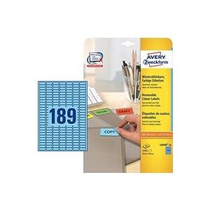 Avery L6048-20 Blue Self-Adhesive Labels - 3780 pcs Avery L6048-20 Blue Self-Adhesive Labels - 3780 pcs