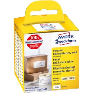 Avery Weiße Rechteckaufkleber - 110 Stück - Selbstklebend Avery Weiße Rechteckaufkleber - 110 Stück - Selbstklebend