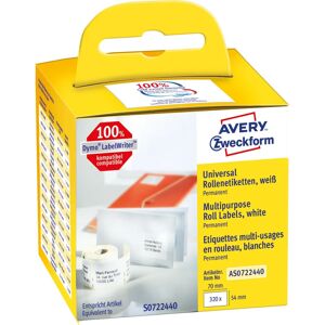 Avery Model AS0722440 Witte Rechthoekige Labels - Labelblaadjes Avery Model AS0722440 Witte Rechthoekige Labels - Labelblaadjes
