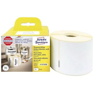 Avery A1933088 White Weatherproof Outdoor Label Roll - Label Rolls Avery A1933088 White Weatherproof Outdoor Label Roll - Label Rolls