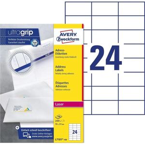 Avery L7181-100 Printeretiketter - Lille Konvolut Størrelse, 2400 Etiketter Avery L7181-100 Printeretiketter - Lille Konvolut Størrelse, 2400 Etiketter