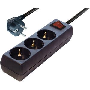 Hapena 48052 Multiplugue - 3 prises, 1.4m, Noir Hapena 48052 Multiplugue - 3 prises, 1.4m, Noir