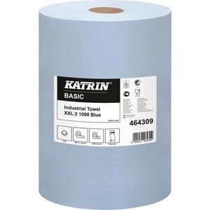 Katrin Modèle 464309 - Serviettes en papier bleues 2 épaisseurs - 1000 feuilles - Publicité Katrin Modèle 464309 - Serviettes en papier bleues 2 épaisseurs - 1000 feuilles - Publicité