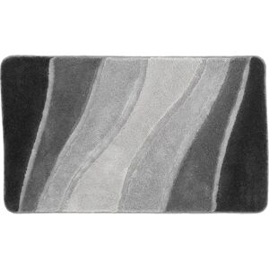 Meusch Ocean Bath Mat - Rectangular, Wave Design, Grey Meusch Ocean Bath Mat - Rectangular, Wave Design, Grey