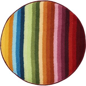 MEUSCH Funky Bath Mat - Round 80cm - Colorful Striped Pattern MEUSCH Funky Bath Mat - Round 80cm - Colorful Striped Pattern