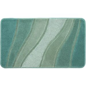 Meusch Ocean Bath Mat - Rectangular Green Wavy Design 60x100cm Meusch Ocean Bath Mat - Rectangular Green Wavy Design 60x100cm
