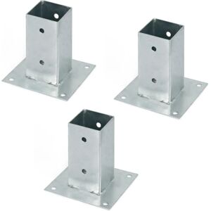 ALBERTS Anclaje de suelo de acero - 71x71mm, 15cm de largo, galvanizado - Anclaje de suelo ALBERTS Anclaje de suelo de acero - 71x71mm, 15cm de largo, galvanizado - Anclaje de suelo