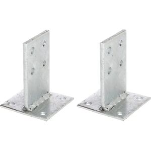 ALBERTS Anclaje para poste de acero 130x80mm - Anclaje para vallas ALBERTS Anclaje para poste de acero 130x80mm - Anclaje para vallas