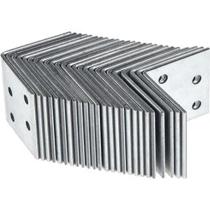 Alberts Zinc-coated Steel Corner Brackets - 40x40x40 mm - 25 pcs Alberts Zinc-coated Steel Corner Brackets - 40x40x40 mm - 25 pcs