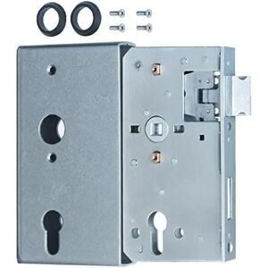 Alberts 60 x 60 mm Door Lock - Steel Raw Zinc-plated Alberts 60 x 60 mm Door Lock - Steel Raw Zinc-plated