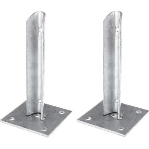 ALBERTS Soporte de Poste - Soporte para Estacas de Cerca de Acero Ø 34 mm ALBERTS Soporte de Poste - Soporte para Estacas de Cerca de Acero Ø 34 mm
