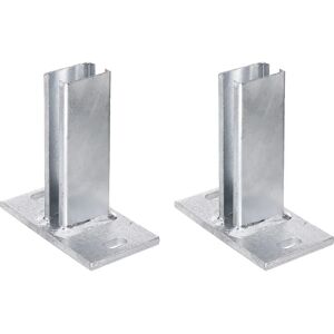 ALBERTS Pfostenträger - 60x40mm, Feuerverzinkt, Stahl, 2 Stk - Pfostenträger ALBERTS Pfostenträger - 60x40mm, Feuerverzinkt, Stahl, 2 Stk - Pfostenträger