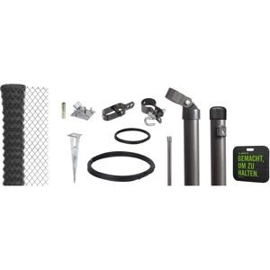ALBERTS Stahzzaun - 125cm hoch, 15m, Grau, Maschen 60x60mm - Zaun ALBERTS Stahzzaun - 125cm hoch, 15m, Grau, Maschen 60x60mm - Zaun