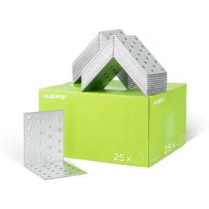 Alberts Steel Support Bracket - 36mm Hole, 100x100mm, Zinc-Plated - Support Bracket Alberts Steel Support Bracket - 36mm Hole, 100x100mm, Zinc-Plated - Support Bracket