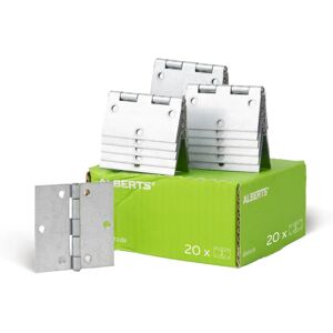 Alberts 70x70mm Stainless Steel Hinge - Galvanized, 1.5mm Alberts 70x70mm Stainless Steel Hinge - Galvanized, 1.5mm