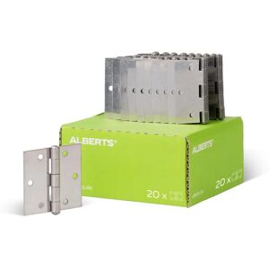Alberts Stainless Steel Hinge with Riveted Steel Pin - Various Sizes Alberts Stainless Steel Hinge with Riveted Steel Pin - Various Sizes