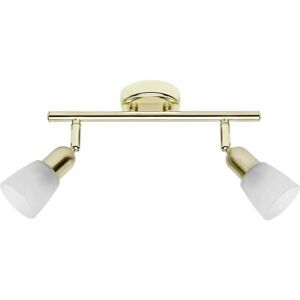 BRILLIANT Sofia plafoniera 2 fiamme ottone alabastro bianco BRILLIANT Sofia plafoniera 2 fiamme ottone alabastro bianco