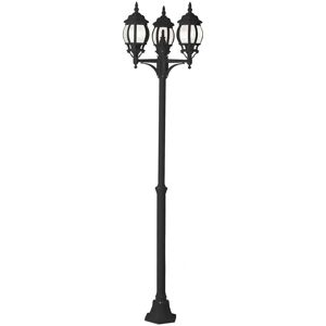 Lámpara de pie de jardín negra Istria de Brilliant - Exterior IP23 Lámpara de pie de jardín negra Istria de Brilliant - Exterior IP23