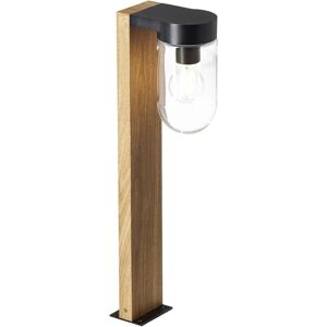 Lampe d'extérieur Brilliant - 55cm, Bois Foncé/Noir, E27, IP44 Lampe d'extérieur Brilliant - 55cm, Bois Foncé/Noir, E27, IP44