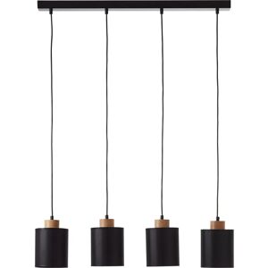 BRILLIANT Vonnie Pendelleuchte Schwarz - 111cm H x 80cm B, 4 x E27 BRILLIANT Vonnie Pendelleuchte Schwarz - 111cm H x 80cm B, 4 x E27