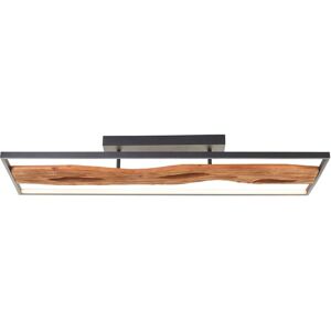 Brilliant Chaumont LED-Deckenleuchte - 100x30cm, Dimmbar, Schwarz/Holz Brilliant Chaumont LED-Deckenleuchte - 100x30cm, Dimmbar, Schwarz/Holz