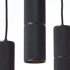 BRILLIANT Marty Pendelleuchte - 3-flammig, 30cm, Sand Schwarz BRILLIANT Marty Pendelleuchte - 3-flammig, 30cm, Sand Schwarz