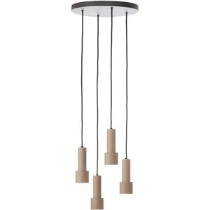 BRILLIANT Cadiz Pendelleuchte - 4 flammig, Ø 35cm, schwarz matt/bronzefarben gebürstet BRILLIANT Cadiz Pendelleuchte - 4 flammig, Ø 35cm, schwarz matt/bronzefarben gebürstet