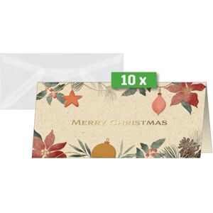 Sigel Christmas Art - Christmas Cards with Gold Embossing - 10 pcs. Sigel Christmas Art - Christmas Cards with Gold Embossing - 10 pcs.