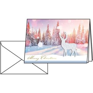 Sigel - DS066 Snow Deer - A6 - 10pc - Grußkarte Sigel - DS066 Snow Deer - A6 - 10pc - Grußkarte