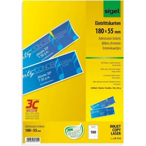 Sigel LP714 Ticket - 100 Tickets, Yellow - Tickets Sigel LP714 Ticket - 100 Tickets, Yellow - Tickets