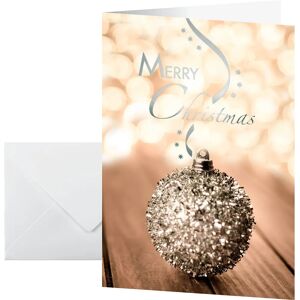 Sigel Silver Embossed Christmas Greeting Card Set 10 pcs - Greeting Card Sigel Silver Embossed Christmas Greeting Card Set 10 pcs - Greeting Card