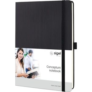 Sigel - Notepad - Hardcover, 194 pages, Black - Notepad Sigel - Notepad - Hardcover, 194 pages, Black - Notepad