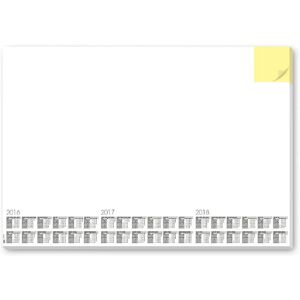 Sigel HO490 Weiße Schreibtischunterlage mit Kalender & Haftnotizen Sigel HO490 Weiße Schreibtischunterlage mit Kalender & Haftnotizen